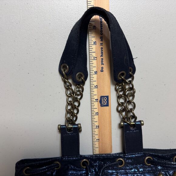 Disney Nightmare Christmas Shoulder Bag Women Blue Shimmer Hat Jack Skellington - Picture 10 of 10